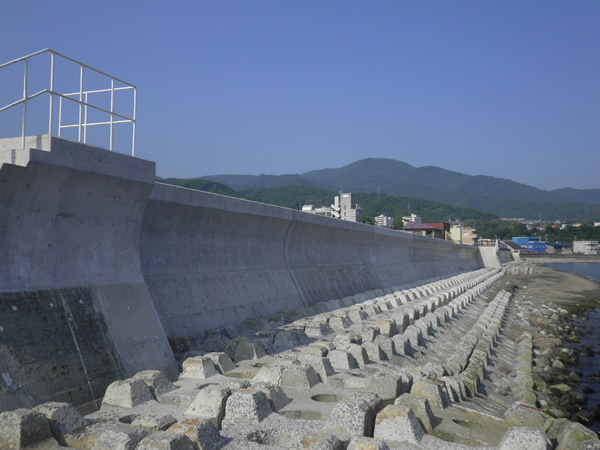 銭函海岸浸食対策工事