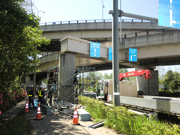 一般国道337号小樽市銭函高架橋補修工事